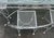 Metal Mid 20th Century Grape Leaf & Vine Wrought Iron Outdoor Patio Table W/Glass Top & 6 Mesh Seat Chairs For Sale - Image 7 of 12