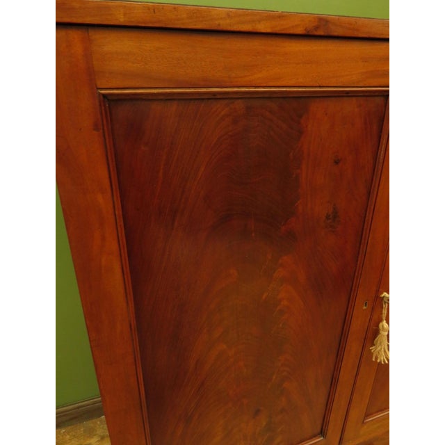 Antique Irish Linen Press Cabinet from Merrion Castle For Sale - Image 15 of 18