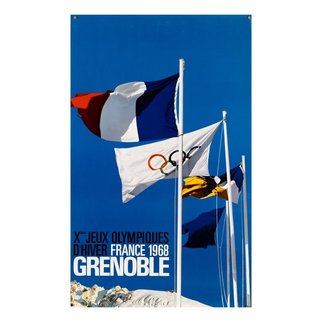 Olympia Grenoble Poster, 1968 For Sale