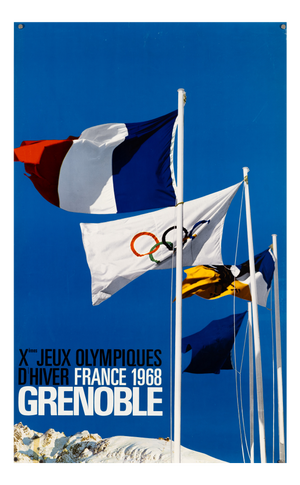 Olympia Grenoble Poster, 1968