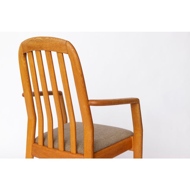Vintage Danish Oak Armchairs from Dyrlund, 1970s, Set of 5 For Sale - Image 10 of 13