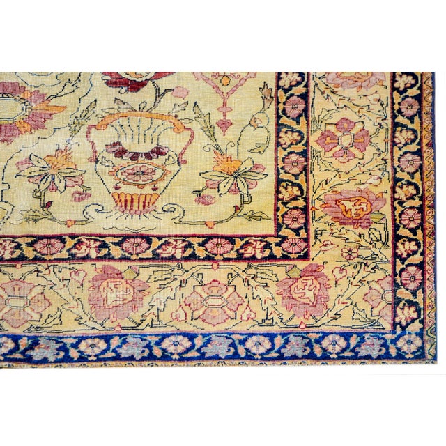 Late 19th Century Late 19th Century Lavar Kirman Rug For Sale - Image 5 of 7