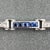 Early 21st Century 2.00 Ct Natural Sapphire & Diamond Tennis Bracelet For Sale - Image 5 of 9