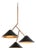 Black Brass Grenverk Ceiling Lamp by Johan Carpner for Konsthantverk Tyringe For Sale