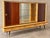 Mid-Century-German-Schrank With Glass Display Cabinet, Sliding Doors For Sale - Image 4 of 6