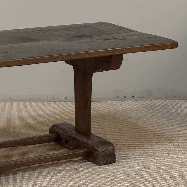 19th Century Rustic Solid Oak Coffee ~ Cocktail Table For Sale - Image 12 of 16