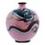 Antique Meiji Japanese Cloisonne Pink Enamel Goldstone Vase Dragons For Sale