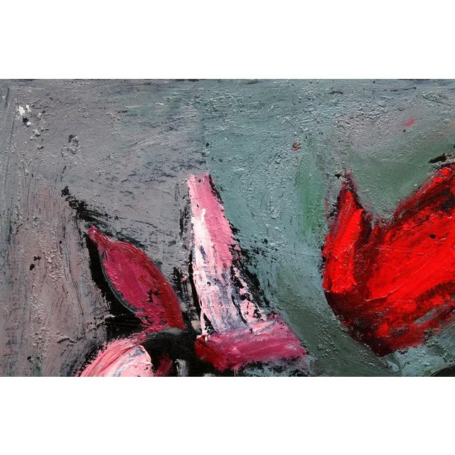 Flowers. Oil on cardboard, 40x50 cm aleksandr rodin (1922-2001) painter born in a family of farmers. Wife rasma lace - art...