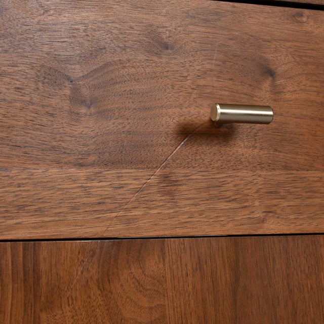 Room & Board Walnut Credenza Tv Stand Entertainment Center For Sale - Image 12 of 12