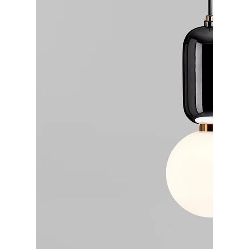 Aballs T PE Black Suspension Lamp by Jaime Hayon for Parachilna For Sale - Image 6 of 13