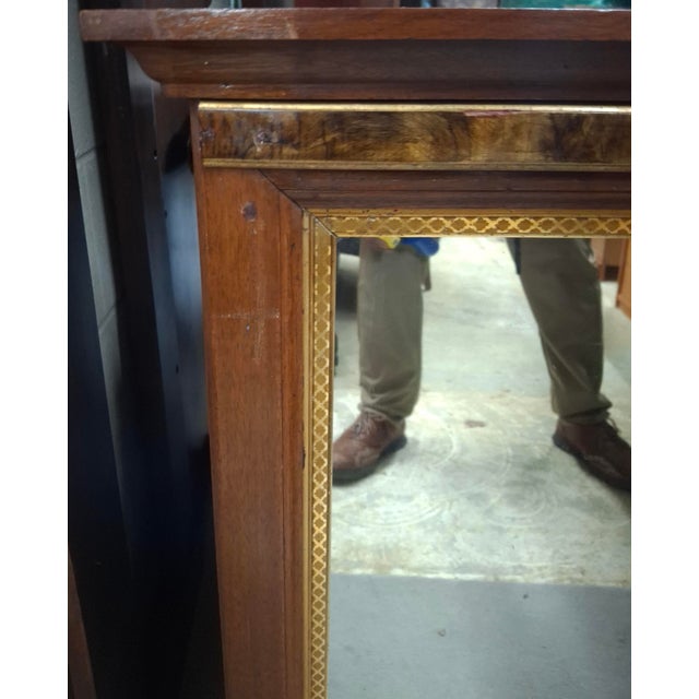 Victorian Aesthetic Movement Parcel Gilt and Stained Oak Mirror For Sale - Image 9 of 10