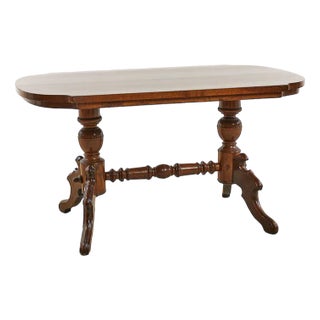 Vintage Brown Wooden Table For Sale