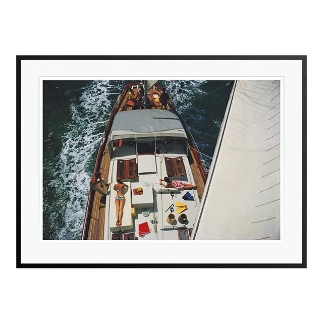 Deck Dwellers 1976 by Slim Aarons Framed C-Print For Sale