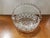 This is a Heavy Vintage Crystal Sawtooth Edge Handled Basket. It measures 6 1/4" high, 9" wide to the handle ends and 8"...