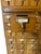 Gaylord Bros., Inc. Vintage Oak Library Card Catalog Cabinet With Pull-Out Writing Shelf, 40 Drawers For Sale - Image 10 of 10