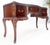Very Fine Carved Mahogany 3 drawers c1940s Vanity Console Table Writing Desk For Sale - Image 6 of 14