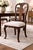 Late 20th Century Set of Six Queen Anne Style Dining Chairs in Old Chapel Satin Walnut With Designer Ivory Linen Upholstery For Sale - Image 5 of 9