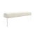 Textile Pasargad Home Tribecca Acrylic & Velvet Bench, Ivory For Sale - Image 7 of 7