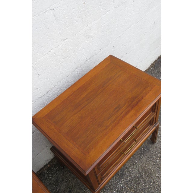 Mid Century Modern Nightstands Side End Bedside Tables a Pair 6260 For Sale - Image 13 of 18