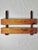 Vintage professional bookbinding finishing press with flat-edge handle. Solid wood blocks with two large hand-screws to...