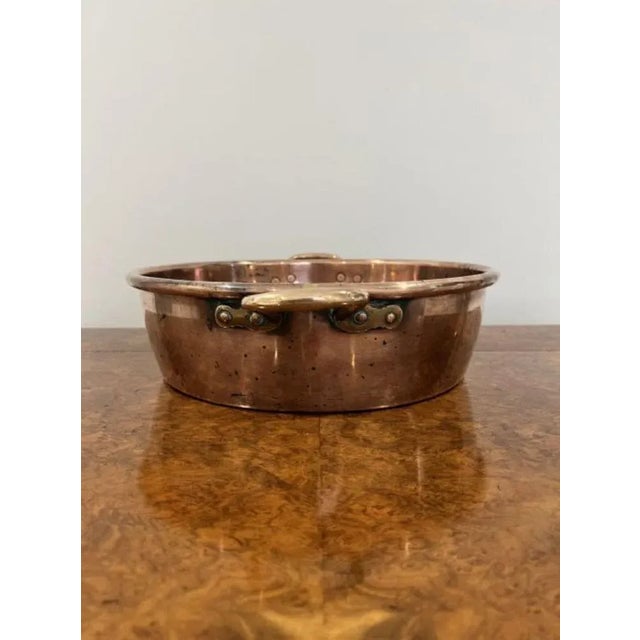 Large Antique George III Copper Pan, 1800 For Sale - Image 3 of 5