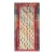 Mid Century Modern Ivory Field Geometric Turkish Kilim 4' 8" X 9' Small Wool Rug For Sale