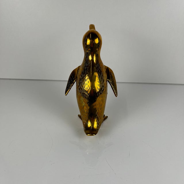 Metal Mid-Century Modern Hollywood Regency Brass Penguin Sculpture, 1970s For Sale - Image 7 of 14