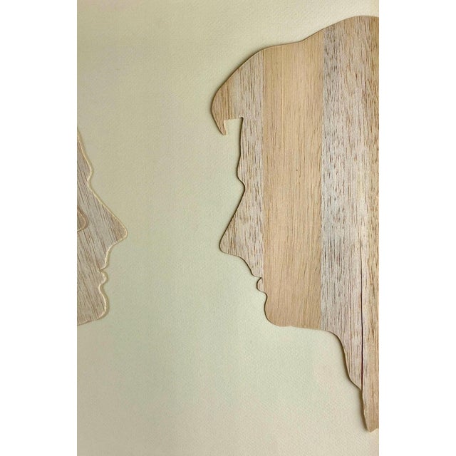 Mario Ceroli, 1970's Large Italian Pop Art Mario Ceroli Arte Povera Sculpture Collage in Wood, 1970 For Sale In Miami - Image 6 of 16