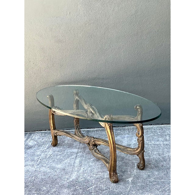 Vintage Gilt Tipped Coffee Table After Maison Jansen For Sale - Image 11 of 12