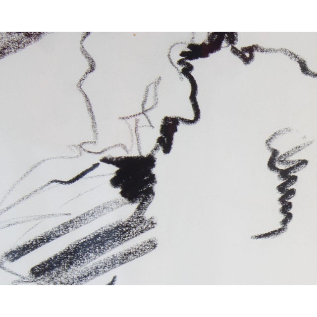 Figurative Charcoal Portrait Drawing of a Woman by James L. Bruch For Sale - Image 3 of 8