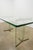 1970s Attributed to Leon Rosen Glass Dining Table For Sale - Image 11 of 18