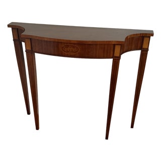 Vintage Federal Style Inlay Console Table For Sale
