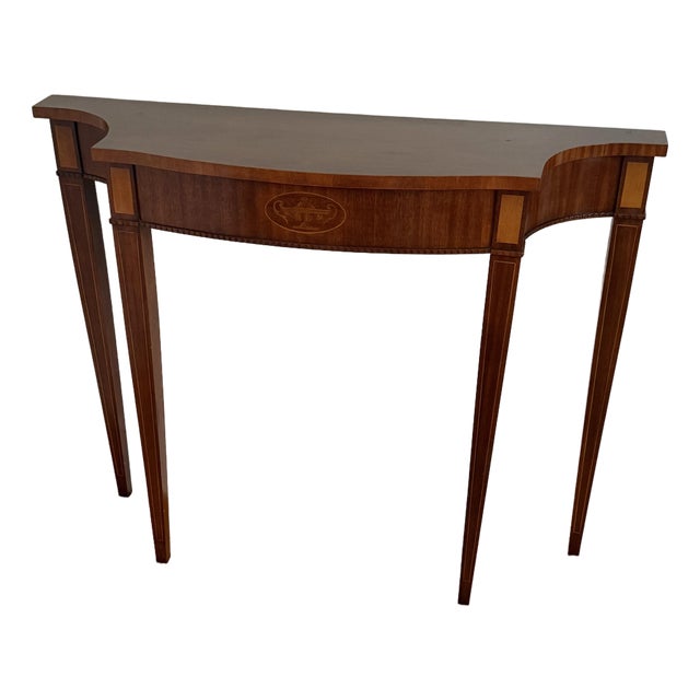 Vintage Federal Style Inlay Console Table For Sale
