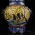 Pair of Chinese Cloisonné "Crane & Willow" Vases With Beast Handles - 15.8 LBS For Sale In Los Angeles - Image 6 of 9