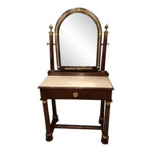 Federal Mahogany and Marble Vanity With Bronze Details