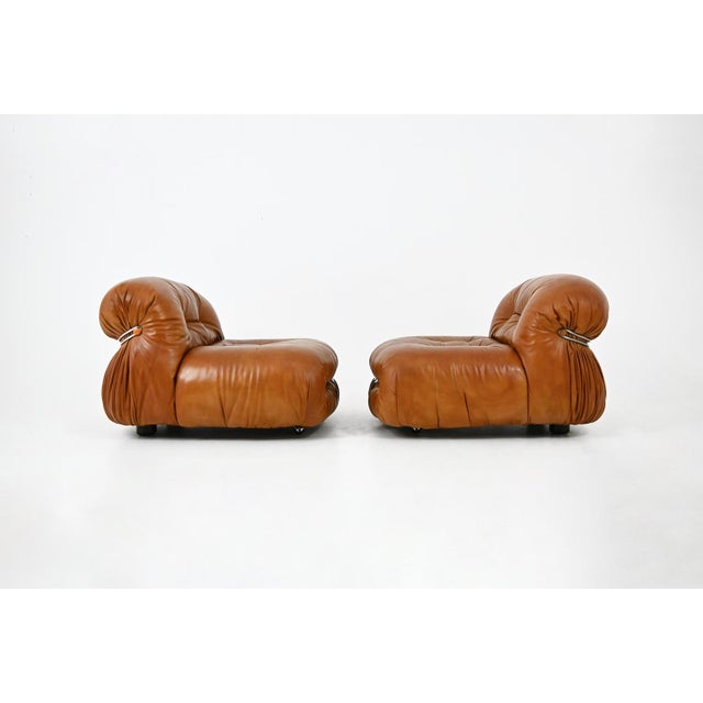 Soriana Lounge Chairs by Afra & Tobia Scarpa for Cassina, 1970s, Set of 2 For Sale - Image 6 of 14