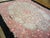 1920s Pink Rose Floral Antique Chinese Art Deco Rug 9'2" X 11'10" Handknotted Wool Carpet For Sale In New York - Image 6 of 6