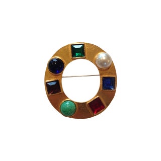 Vintage Yves Saint Laurent Brooch For Sale