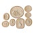 Antique Italian Grand Tour Plaster Intaglios - Set of 8 (Group #11) For Sale