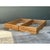 Mid 20th Century Vintage Stacked Rattan King Bed Base - Pair For Sale - Image 5 of 12
