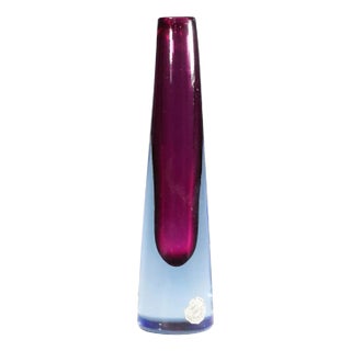 Vintage Murano Submerged Glass Vase by Salviati & Co., 1960s For Sale