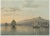 View of Anjer Near the Krakatoa Volcano, 1872, Paper For Sale