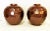 Gorgeous pair of statement vases! These large geometric vases are made of ceramic with a copper/ bronze color glazed...