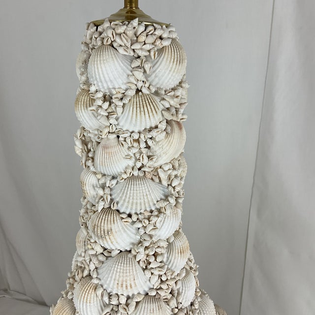 Huge Custom Made Sea Shell Lamps - a Pair For Sale - Image 4 of 11