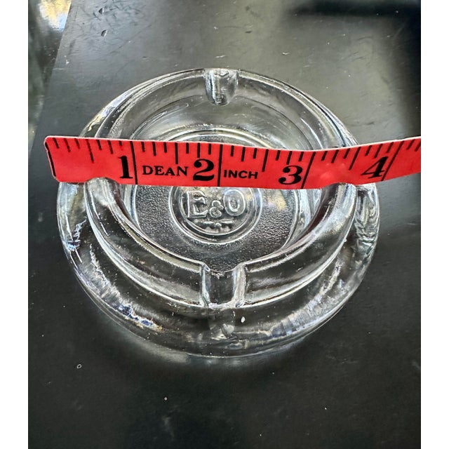 1990s Rare Eastern & Oriental Express E&o Luxury Train Rail Ashtray Glass Trinket Dish For Sale - Image 5 of 5