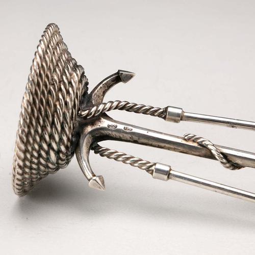 Silver Ashtray Set from Cesa Alessandria, Set of 7 For Sale - Image 9 of 12