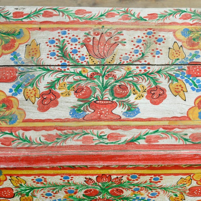 Small Folk Art Chest, 1930 For Sale - Image 9 of 12