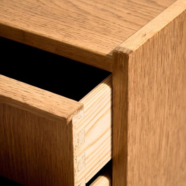 Mid-Century Oak Nightstand, 1960s For Sale - Image 14 of 15