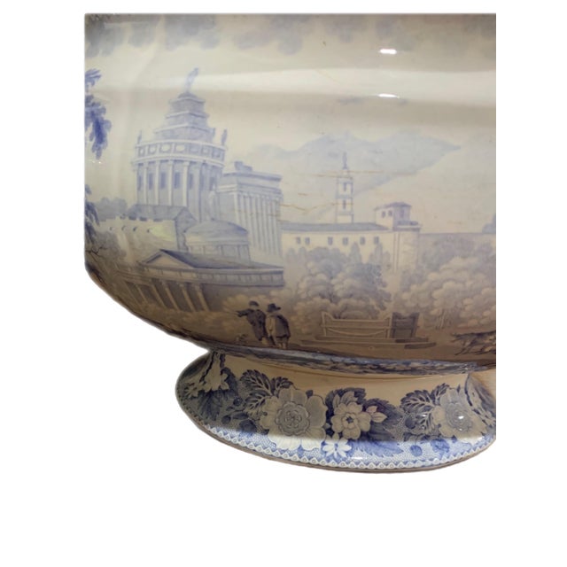 Early 20th Century Early 20th Century Blue and White Soup Tureen For Sale - Image 5 of 8