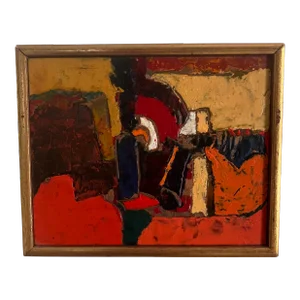 1968 Beeswax Encaustic by Carl Rice Embrey